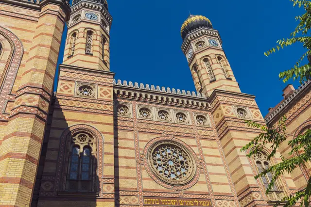 The façade of the Dohány Synagogue