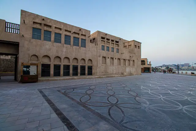 Traditional houses of Al Fahidi in morning light
