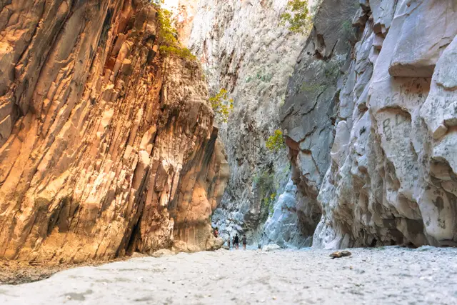 The high, narrow rock walls of the Saklıkent canyon