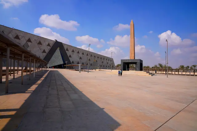 The Grand Egyptian Museum and its obelisk