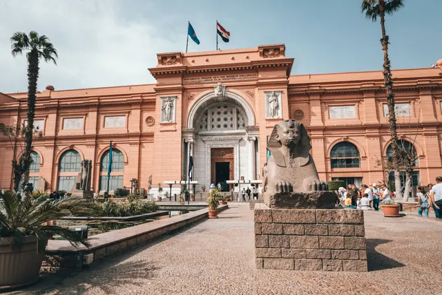 The historic building of the Egyptian Museum in Tahrir