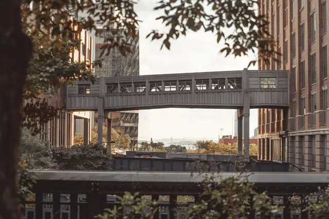 High Line üzerindeki modern yapılar