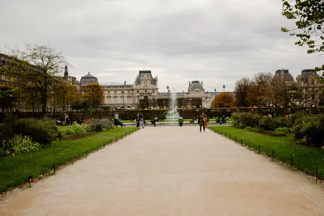 Sonbaharda Tuileries Bahçesi